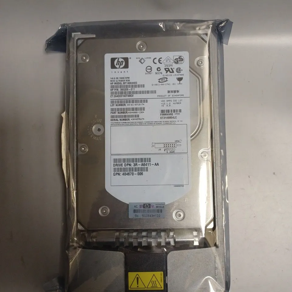 HP REPLACEMENT BF1468A4CC 146.8GB 10K  SAS HARD DRIVE