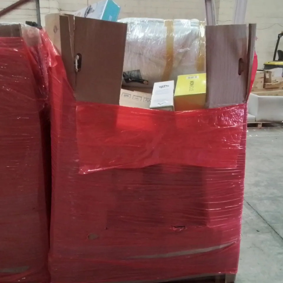 PALLET CONTAINING ASSORTED PRODUCTS INCLUDING: ELECTRIC BLANKETS, MATTRESS TOPPER, ROLLER BLINDS, KIDS SPINNING STOOL ECT