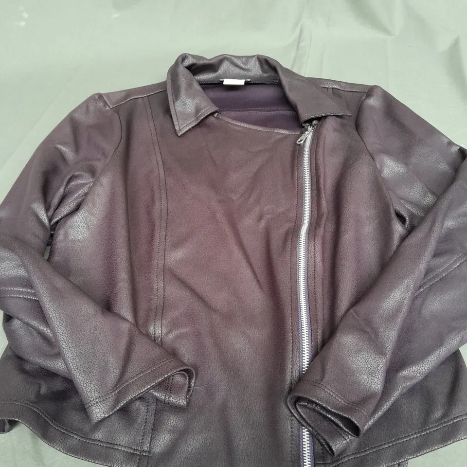 KIM&CO PURPLE  ZIP UP JACKET - XS