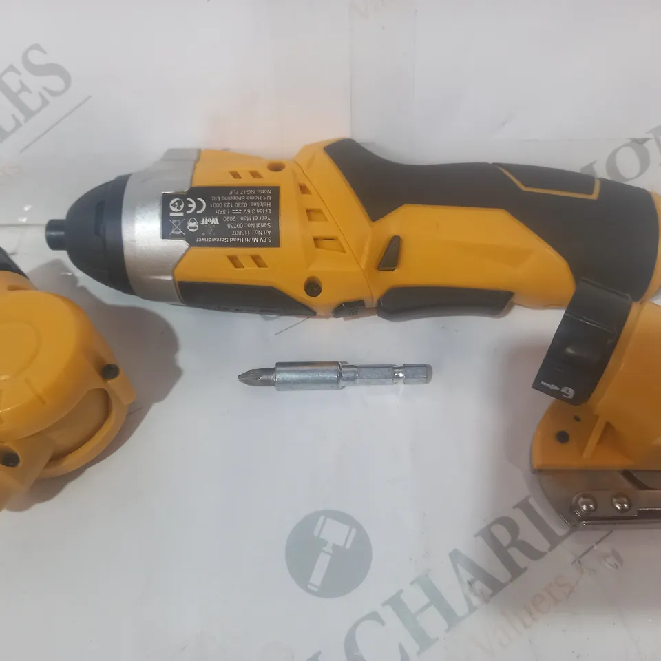WOLF MULTI HEAD CORDLESS 3.6V LITHIUM ION SCREWDRIVER