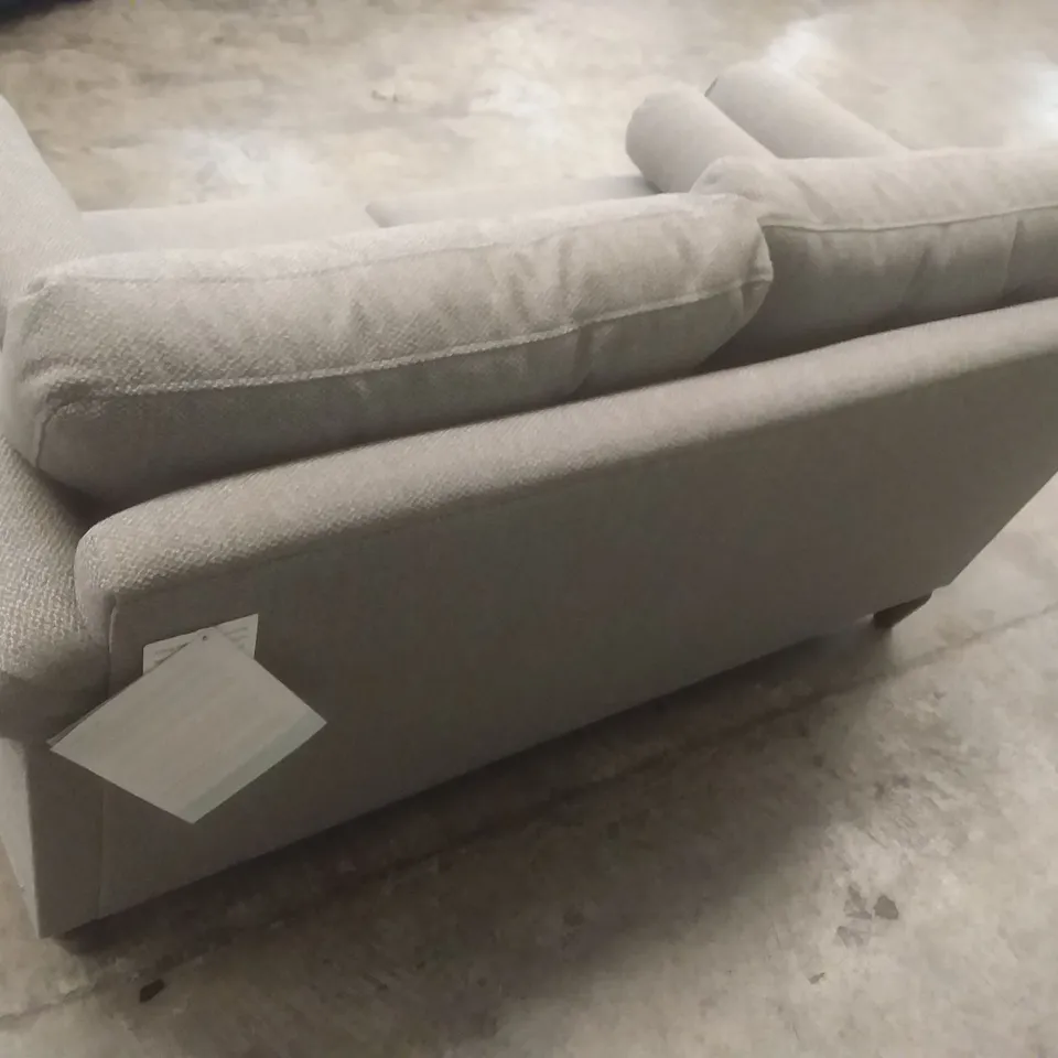 QUALITY BRITISH DESIGNER LOUNGE CO. PHOEBE 2 SEATER SOFA GREY FABRIC