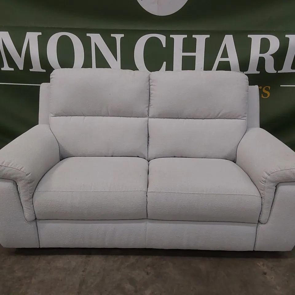 QUALITY DESIGNER ITALIAN MADE 2 SEATER FABRIC SOFA - ICE