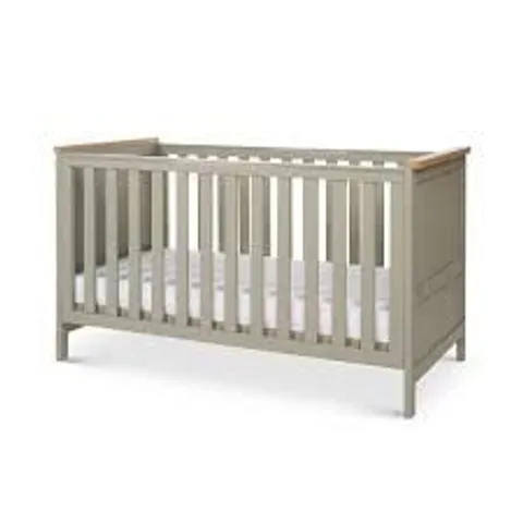 BOXED TUTTI BAMBINI MISHA COT BED - SAGE/GOLDEN OAK FINISH (1 BOX)