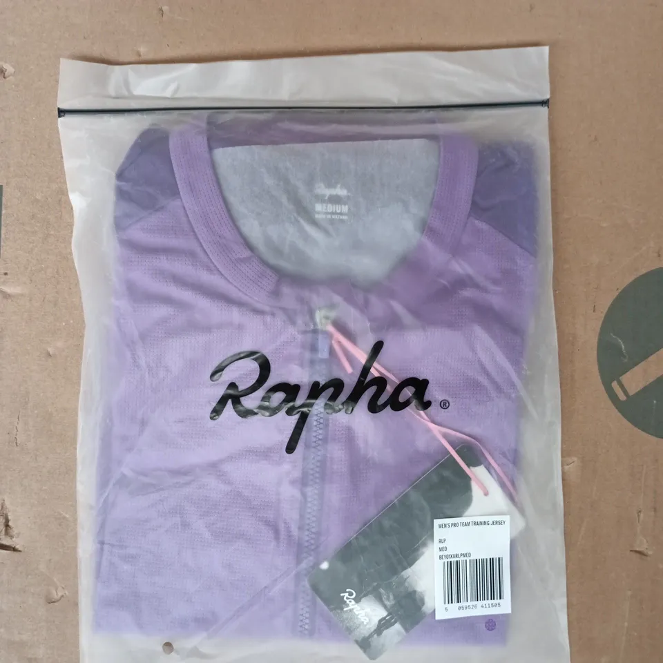 BAGGED RAPHA MEN'S PRO TEAM TRAINING JERSEY IN PURPLE SIZE MEDIUM