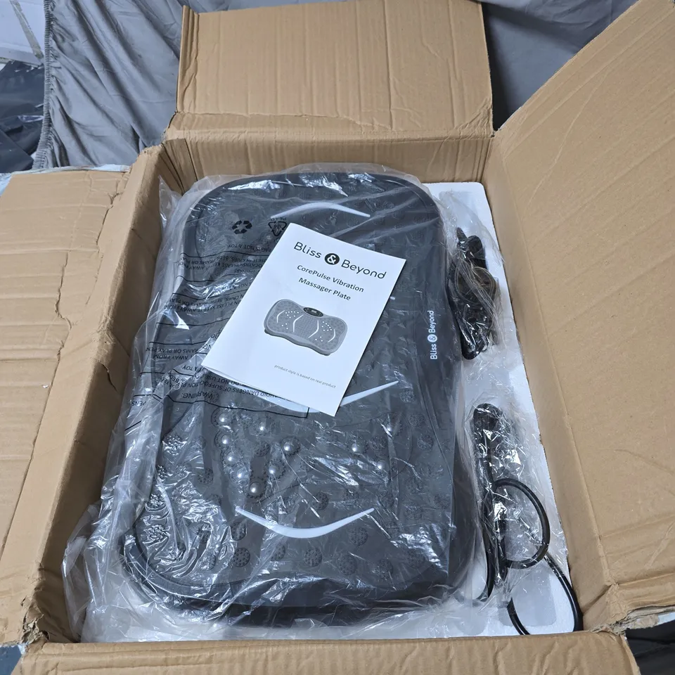 BLISS AND BEYOND COREPULSE VIBRATION MASSAGER PLATE BOXED