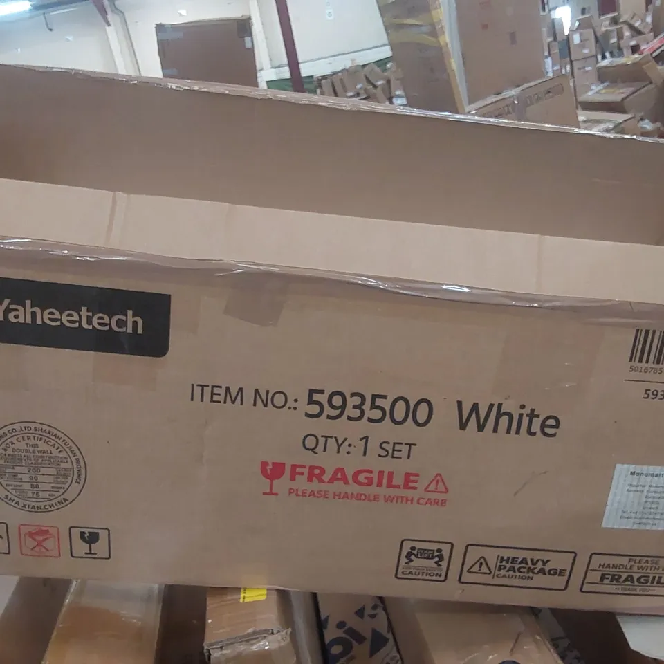 BOXED WALL BATHROOM CABINET - WHITE (1 BOX)