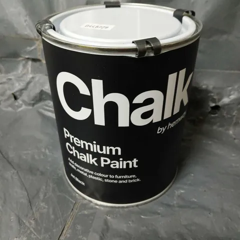 CHALK BY HEMWAY PREMIUM CHALK PAINT JET BLACK (1L) - COLLECTION ONLY