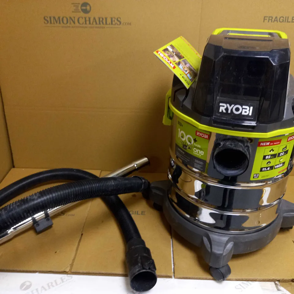 RYOBI R18WDV-0 ONE+ CORDLESS WET & DRY VAC