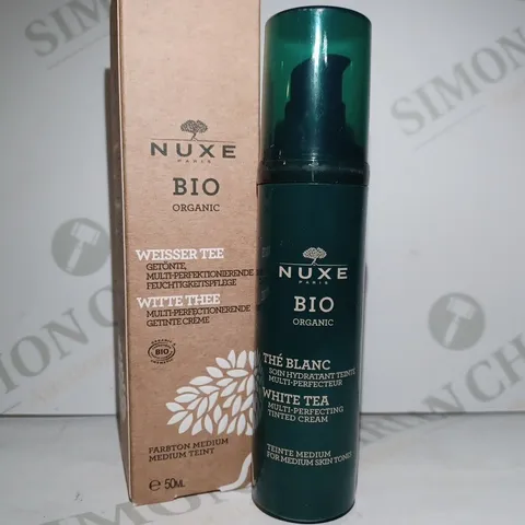 NUXE BIO ORGANIC WHITE TEA MULTI-PERFECTING TINTED CREAM 50ML