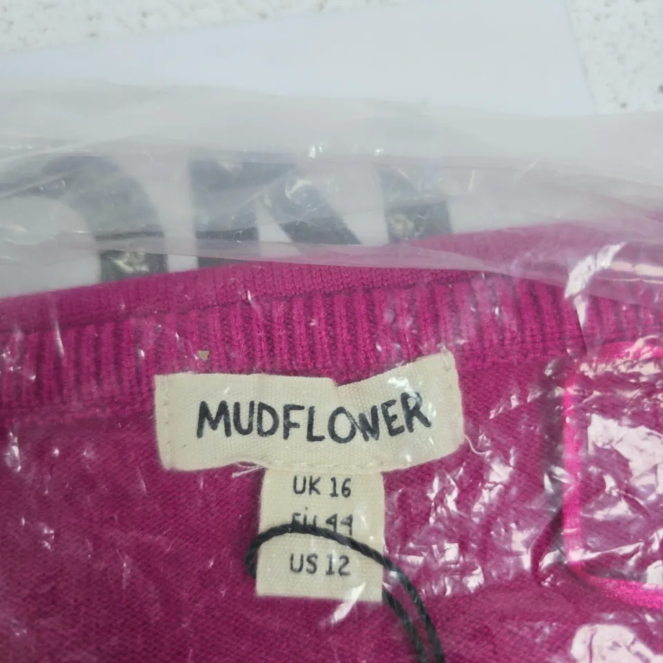 MUDFLOWER PINK WOMEN'S JUMPER– UK 16 (US 12) – STYLE SU-24MF-514
