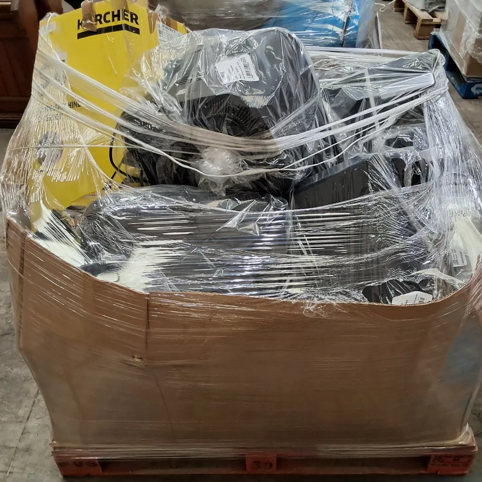 PALLET OF APPROXIMATELY 23 UNPROCESSED RAW RETURN HOUSEHOLD AND ELECTRICAL GOODS TO INCLUDE;