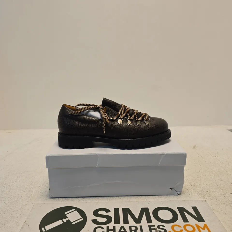 PAPER STRAIGHT BLACK LEATHER SHOES – UK 9.5 (EU 43) (BOXED)