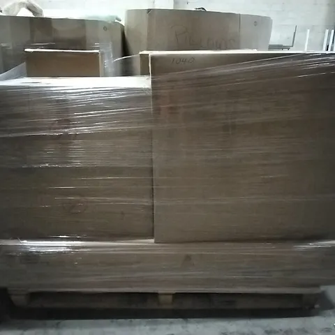 PALLET OF COMPLETE DESIGNER FAILED QUALITY ASSURANCE FLAT-PACKED FURNITURE 