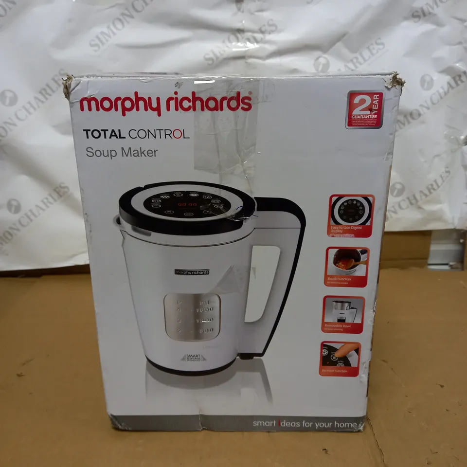MORPHY RICHARDS TOTAL CONTROL SOUP MAKER