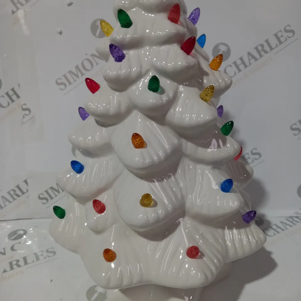 BOXED MR CHRISTMAS ILLUMINATED CERAMIC NOSTALGIC TREE