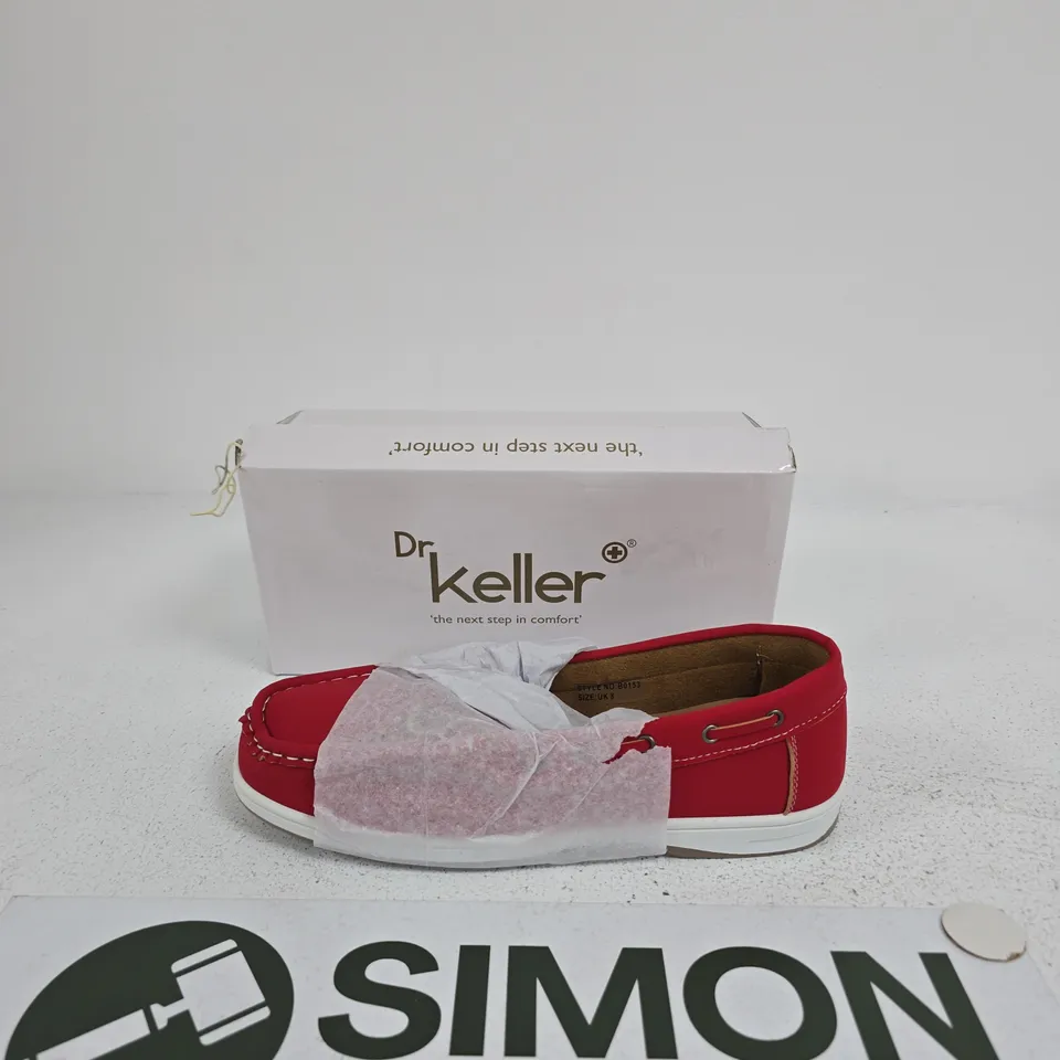 DR KELLER LADIES COMFORT CASUALS – RED, UK 8