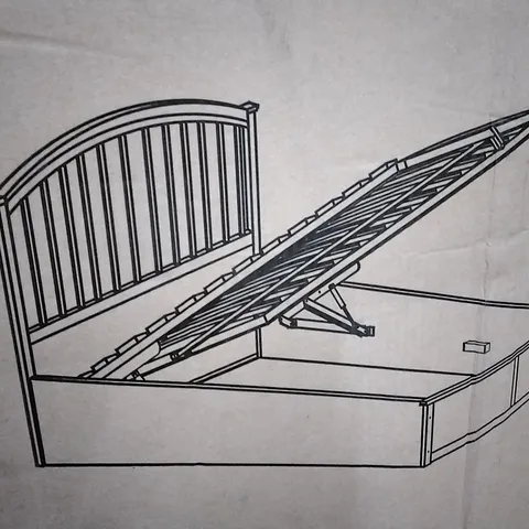 BOXED MADRID WOODEN BED 3FT WHITE (1 OF 3 BOXES, INCOMPLETE)