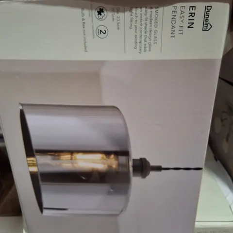 BOXED DUNELM ERIN EASY-FIT PENDANT LIGHT