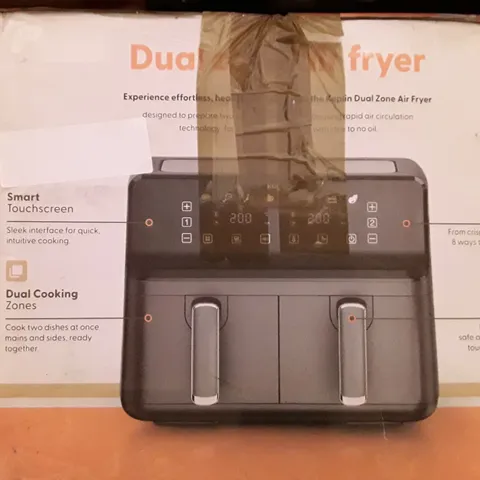 BOXED KEPLIN AIR FRYER WITH DUAL COOKING ZONES BLACK COLOUR