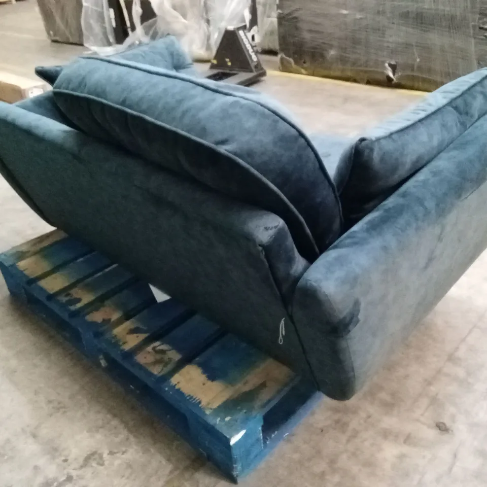 PAULO FABRIC 2 SEATER SOFA - NAVY