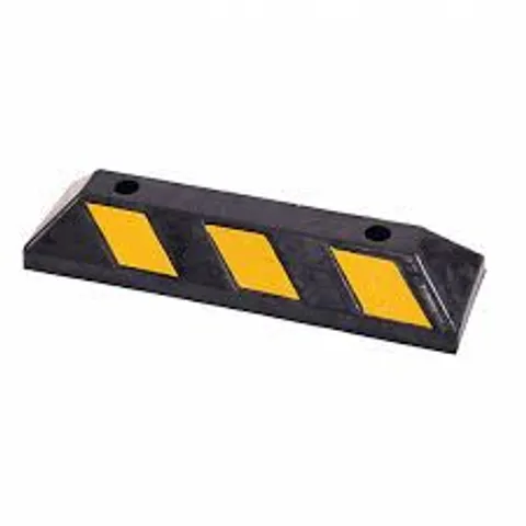 BOXED HEAVY DUTY RUBBER CAR PARKING TRUCK GARAGE WHEEL STOP BLOCK