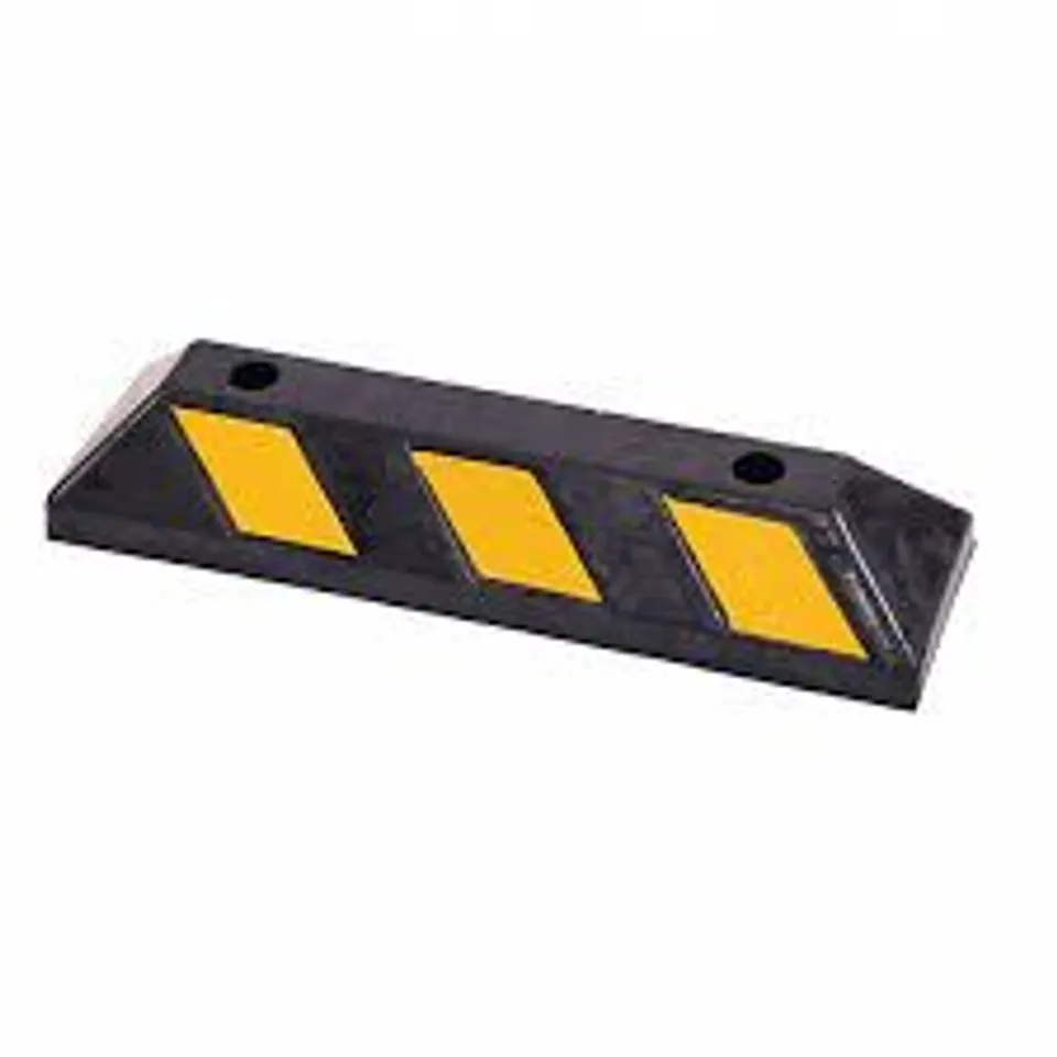 BOXED HEAVY DUTY RUBBER CAR PARKING TRUCK GARAGE WHEEL STOP BLOCK