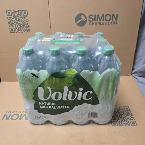 VOLVIC NATURAL MINERAL WATER 12 X 1.5L
