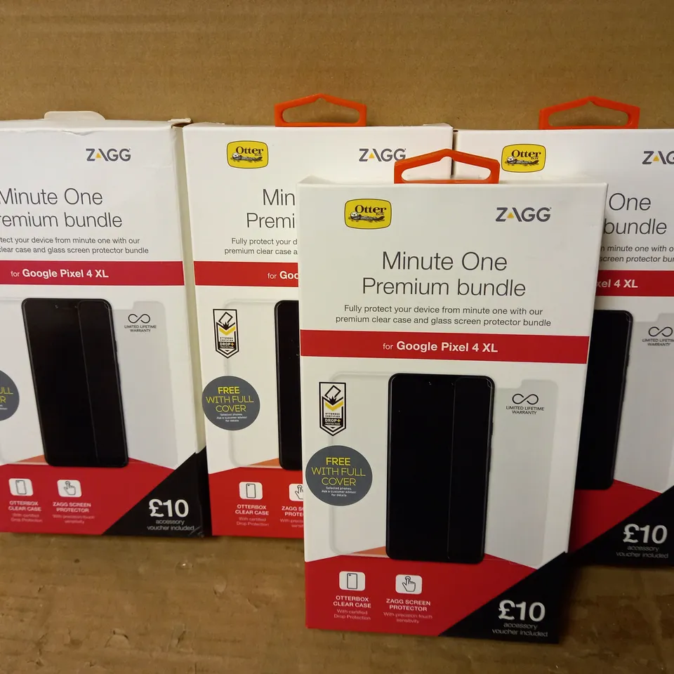 LOT OF 4 MINUTE ONE PREMIUM BUNDLES FOR GOOGLE PIXEL 4 XL