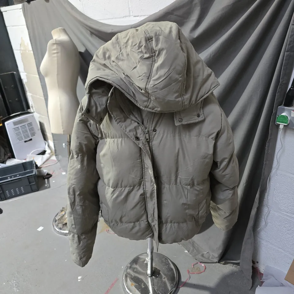 BRAVE SOUL PUFFER JACKET – BEIGE, WOMEN'S XL