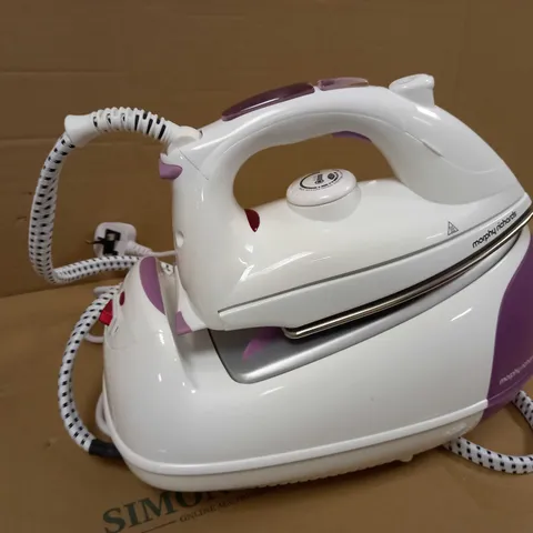 MORPHY RICHARDS JET STEAM GENERATOR IRON PINK/WHITE