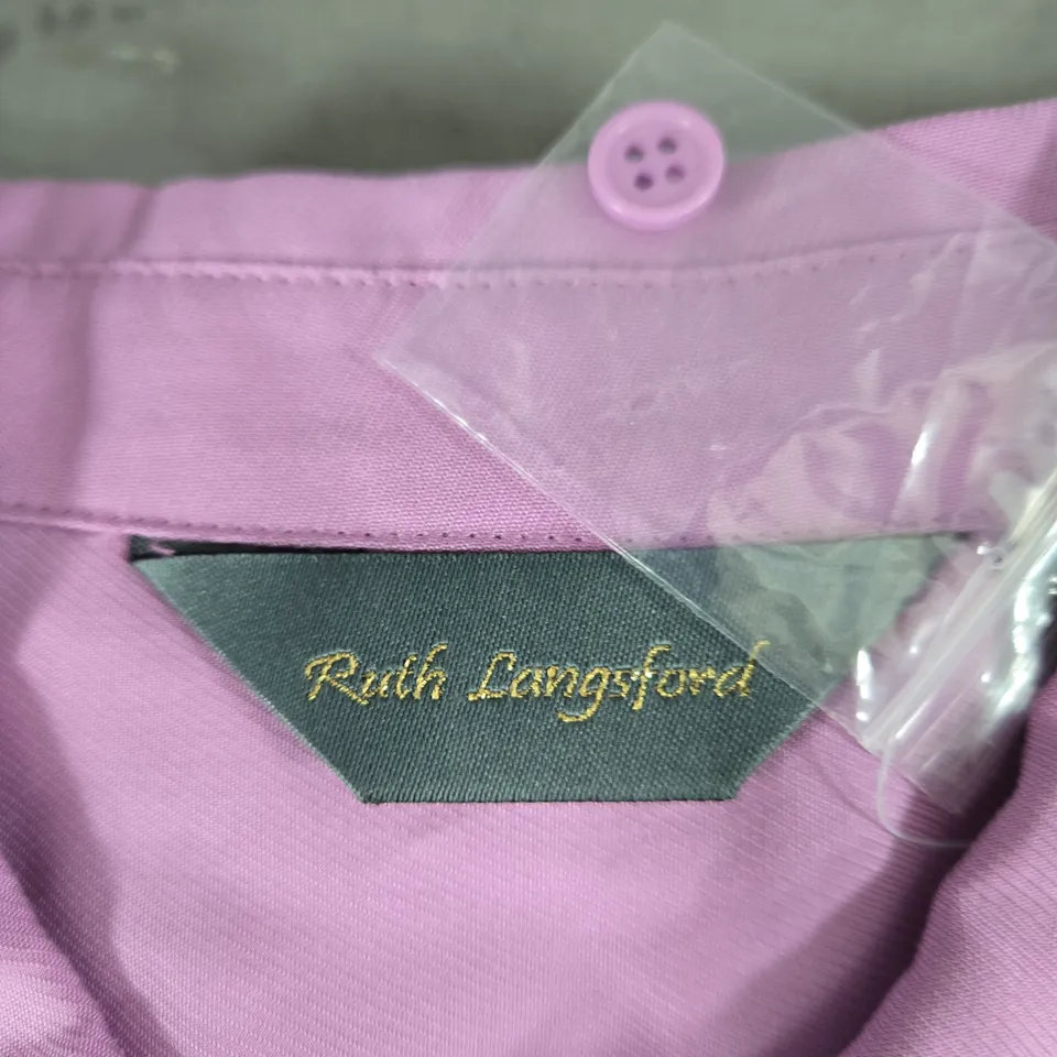 RUTH LANGSFORD LILAC SHIRT – UK 8 (US 4)