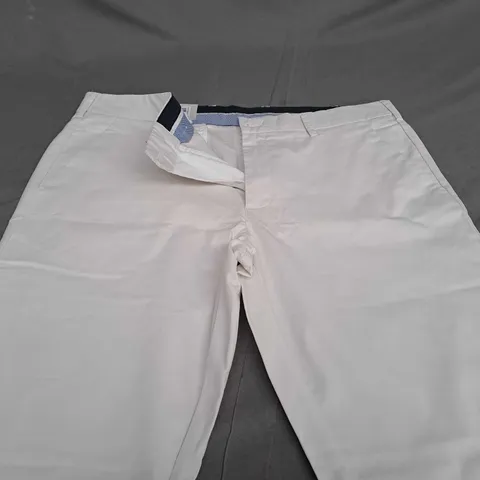 MOSS TAILORED FIT CREAM TROUSERS - 38R