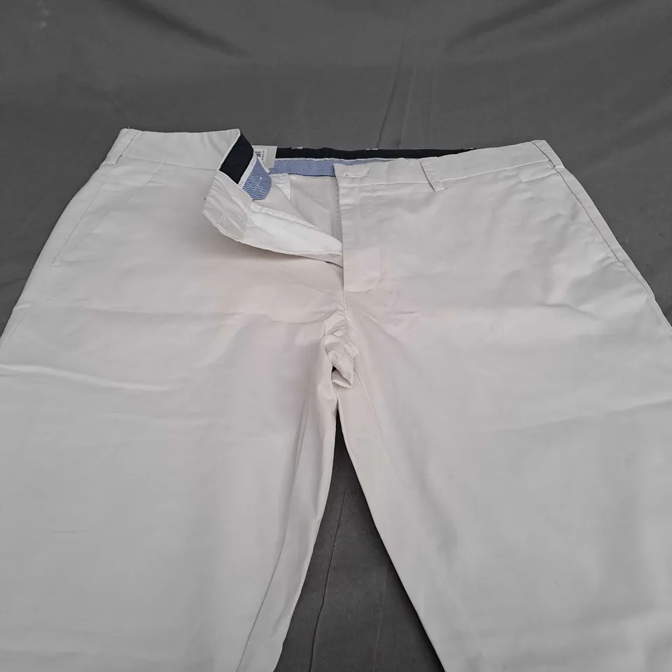 MOSS TAILORED FIT CREAM TROUSERS - 38R