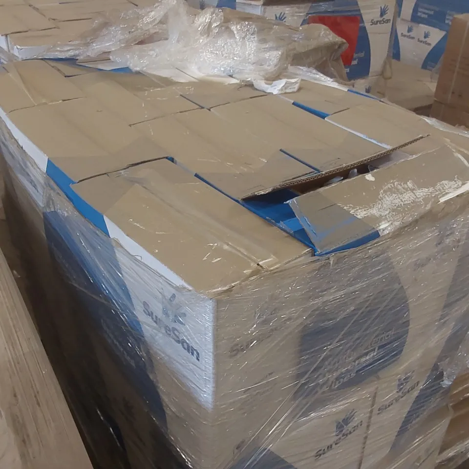 PALLET CONTAINING APPROXIMATELY 32x BOXES OF 24x 72PCS SURESAN ANTIBACTERIAL WIPES