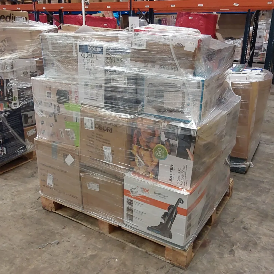 PALLET OF APPROXIMATELY 24 UNPROCESSED RAW RETURN HOUSEHOLD AND ELECTRICAL GOODS TO INCLUDE;