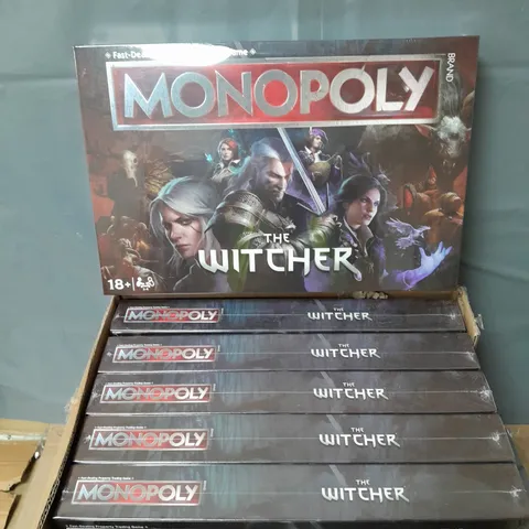LOT OF 6 SEALED MONOPOLY THE WITCHER EDITION