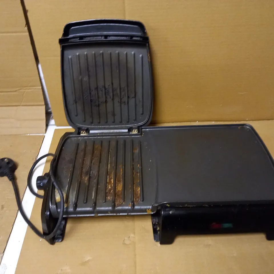 GEORGE FOREMAN FAT REDUCING GRILL & GRIDDLE - LARGE