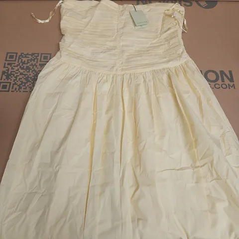 NOBODYS CHILD ROSALIE MIDI DRESS IN YELLOW - UK 16