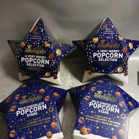 4 X JOE & SEPH'S FLAVOURED POPCORN SELECTIONS 