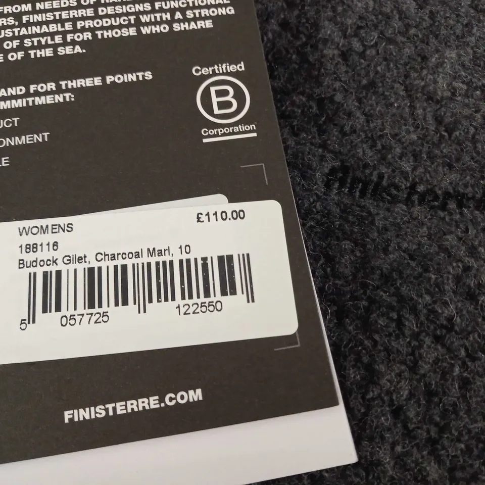 FINISTERRE BUDOCK GILET IN CHARCOAL MARL - 10