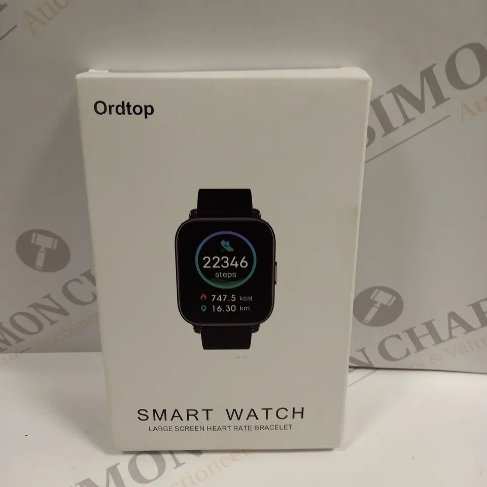 BOXED ORDTOP HEART RATE TRACKING SMART WATCH