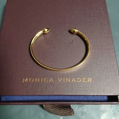 MONICA VINADER GOLD-TONE OPEN CUFF BRACELET