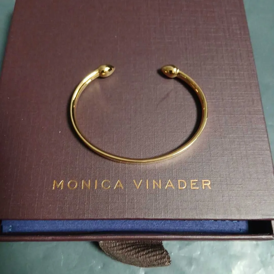 MONICA VINADER GOLD-TONE OPEN CUFF BRACELET