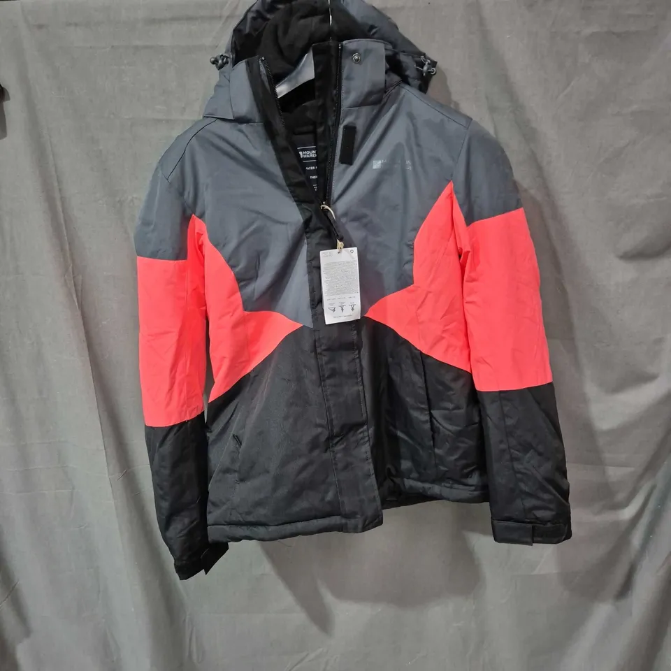 MOUNTAIN WAREHOUSE SNOW JACKET – GREY & RED, WATER RESISTANT, ISOTHERM WARMTH - SIZE 10