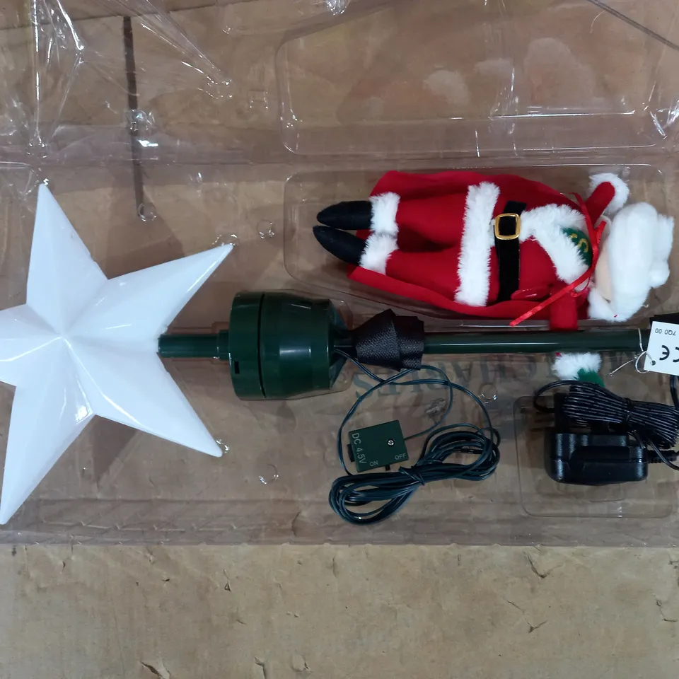 MR. CHRISTMAS ANIMATED TREE TOPPER - SUPERMAN SANTA