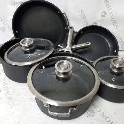 BOXED NINJA STACKABLE 5 PIECE COOKWARE SET C5500UK