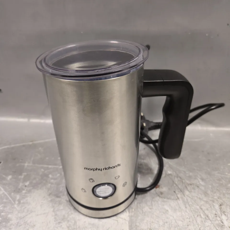 MORPHY RICHARDS STAINLESS STEEL MILK FROTHER 