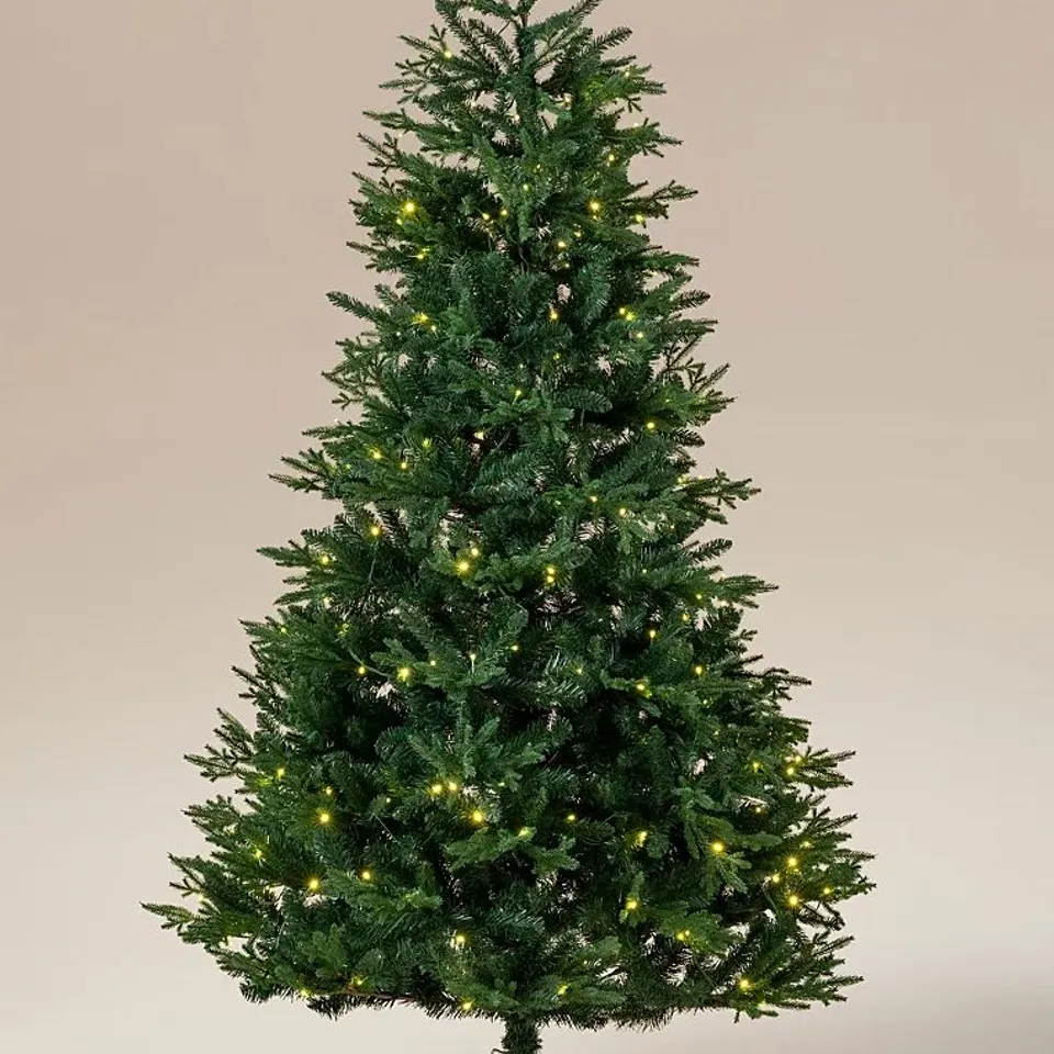 GREEN 7FT DOUGLAS FIR PRE-LIT CHRISTMAS TREE - COLLECTION ONLY