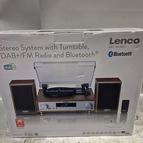 BOXED LENCO MC-160WD STEREO SYSTEM TURNTABLE
