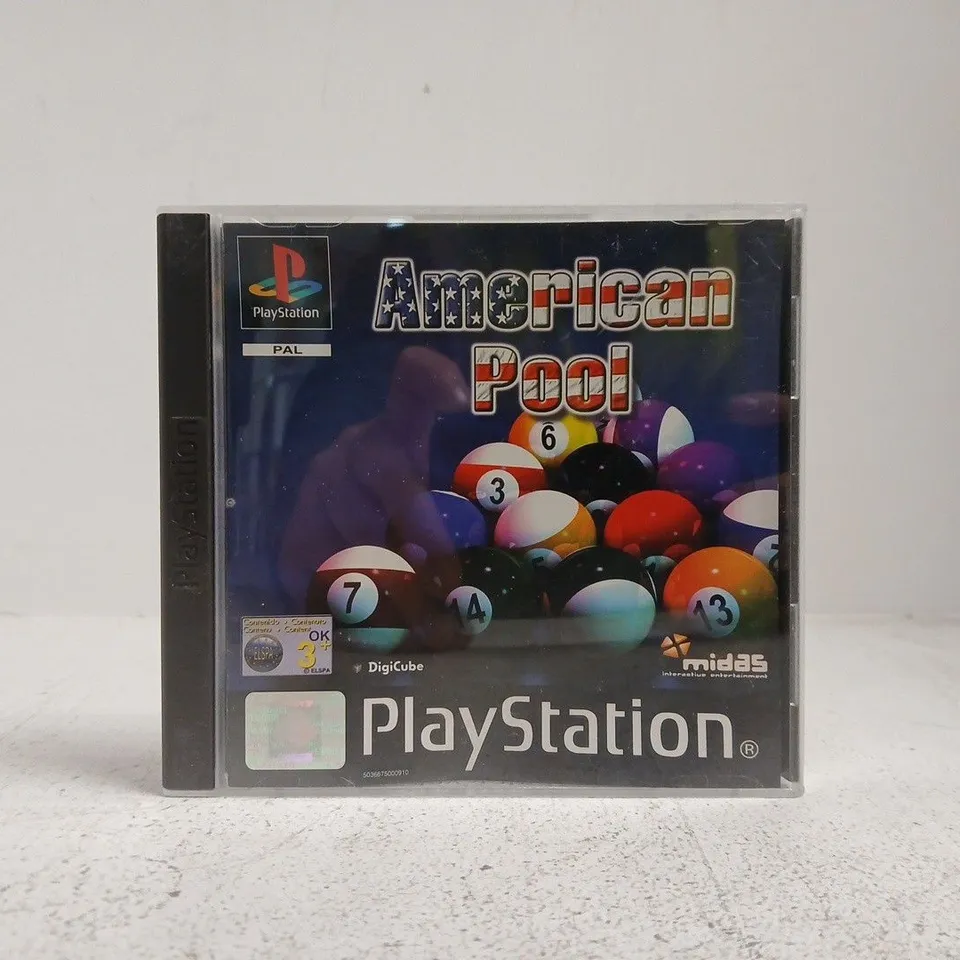 AMERICAN POOL PLAYSTATION VIDEO GAME